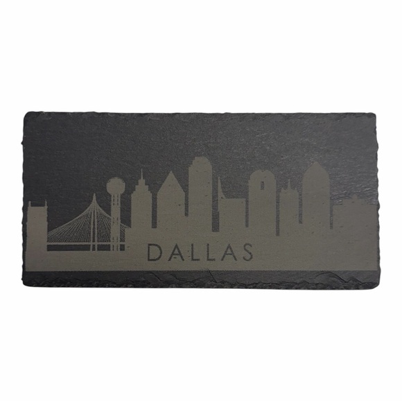 Handmade Other - Dallas Texas Skyline Slate Coaster